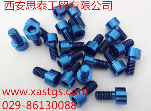陽(yáng)極氧化藍(lán)色鈦螺絲